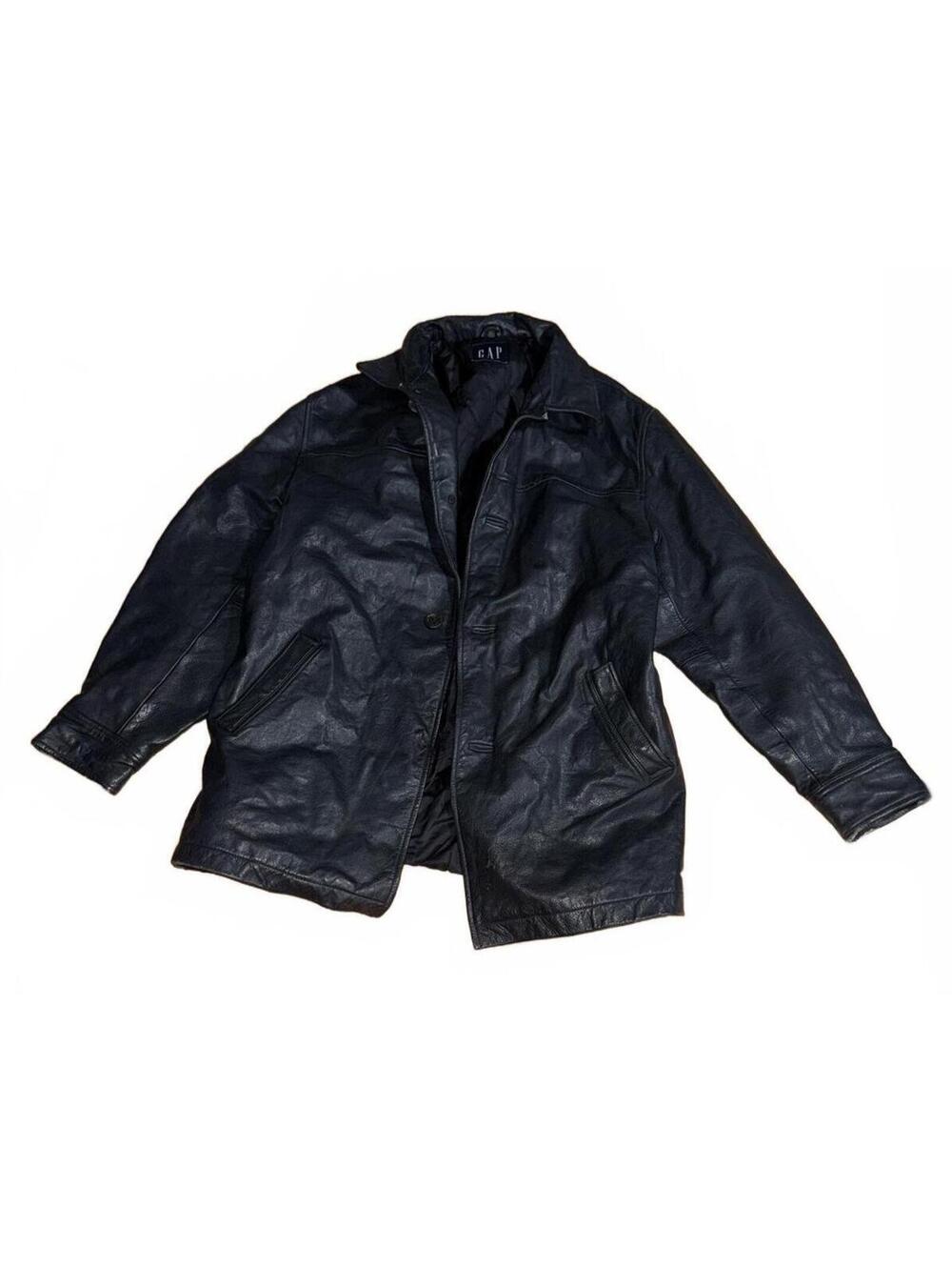 Vintage GAP Black Leather Jacket